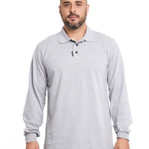 Polera Composición Piqué Gris
