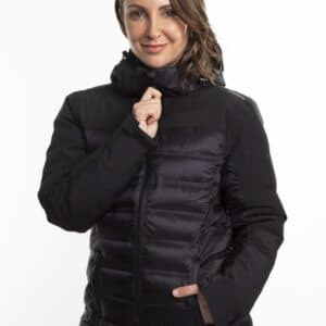 Parka Pluma Arnold Negro Mujer