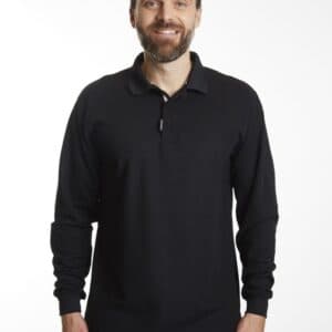 Polera Composición Piqué Negro