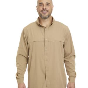 camisa krista beige hombre