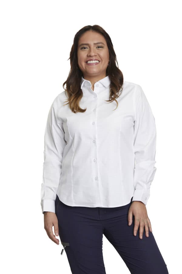 camisa dorian oxford spandex mujer