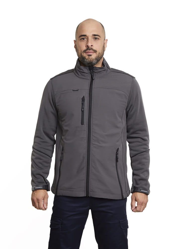 Chaqueta Softshell Híbrida Gris