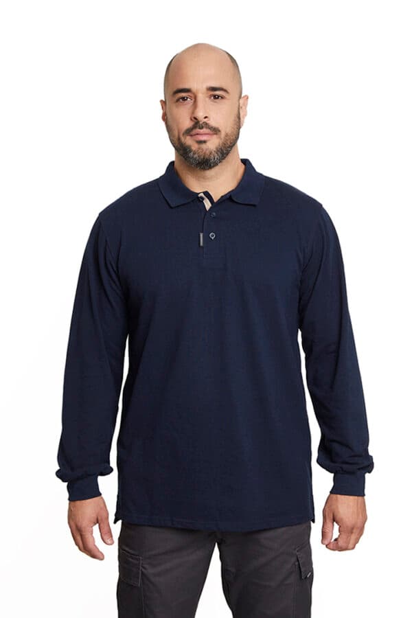 Polera Piqué 100% Cotton Azul