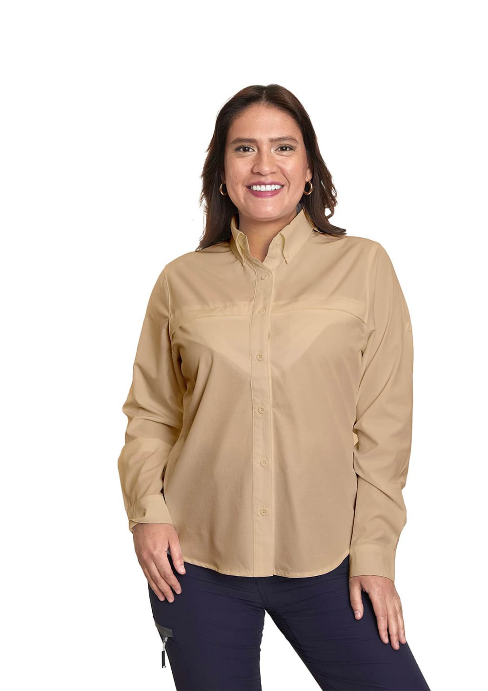 Camisa Krista Beige Mujer